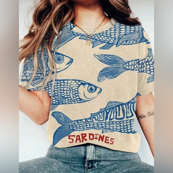 Modern Nautical Themed Tshirt Varuois Sizes - Picture 5 of 6